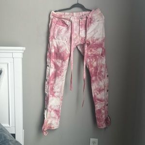 Men’s “31 Waist custom pink jeans